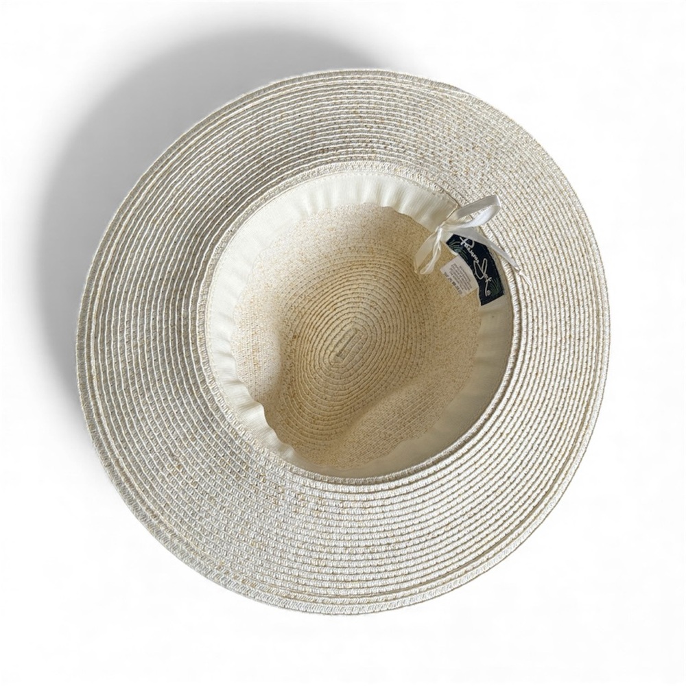 Panama Jack Paper Straw Floppy Sun Hat Colorful Braid - Picture 5 of 7